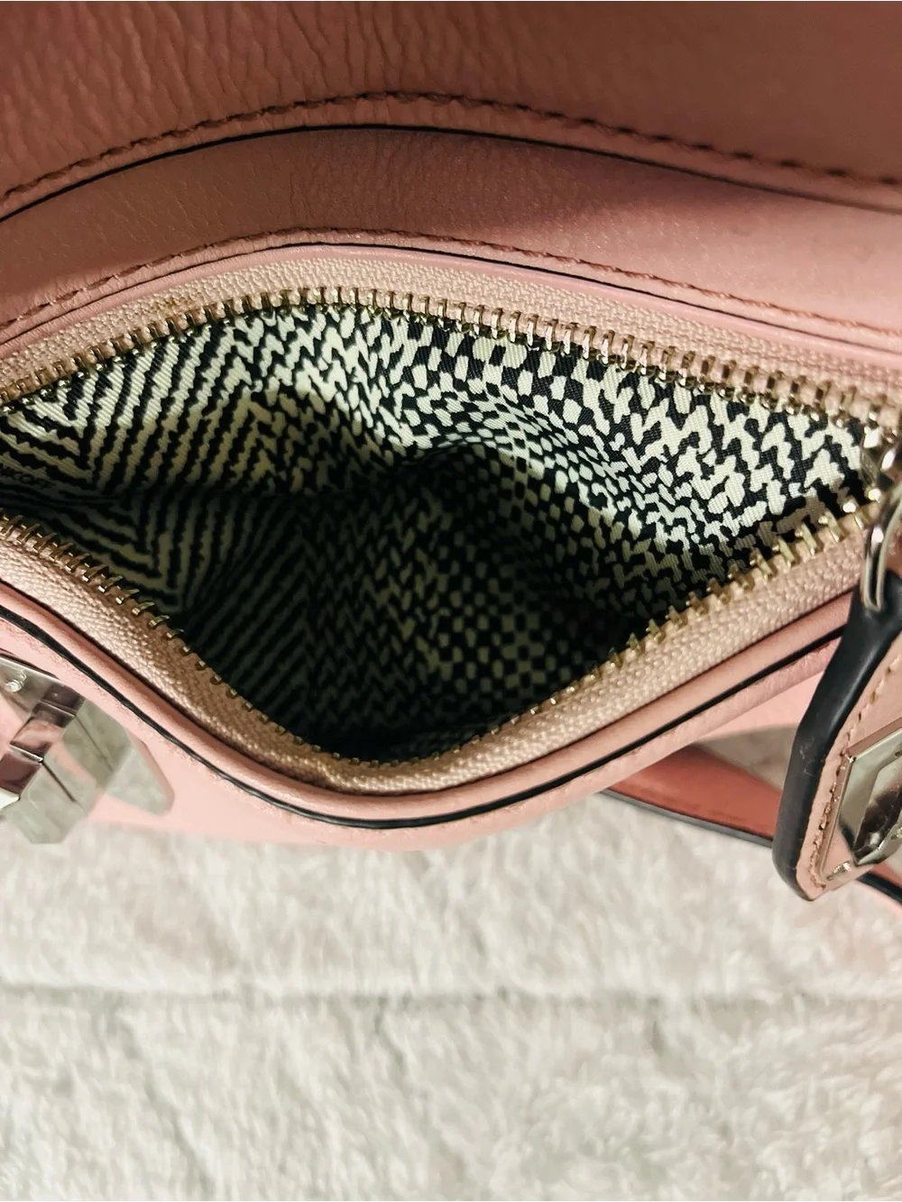 Rebecca Minkoff Pink Mini Crosby Leather Crossbody Bag (Small Flaw-See Pic)